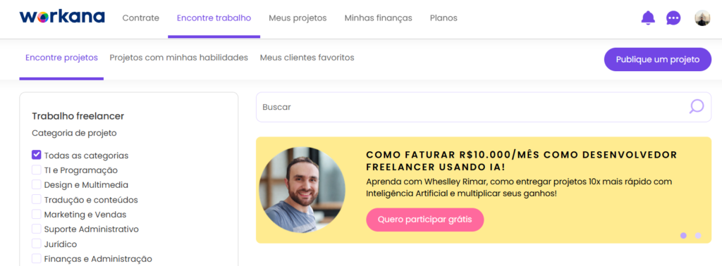 jobs page workana